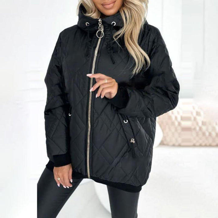 Women's Lightweight Hooded Autumn Jacket in Black