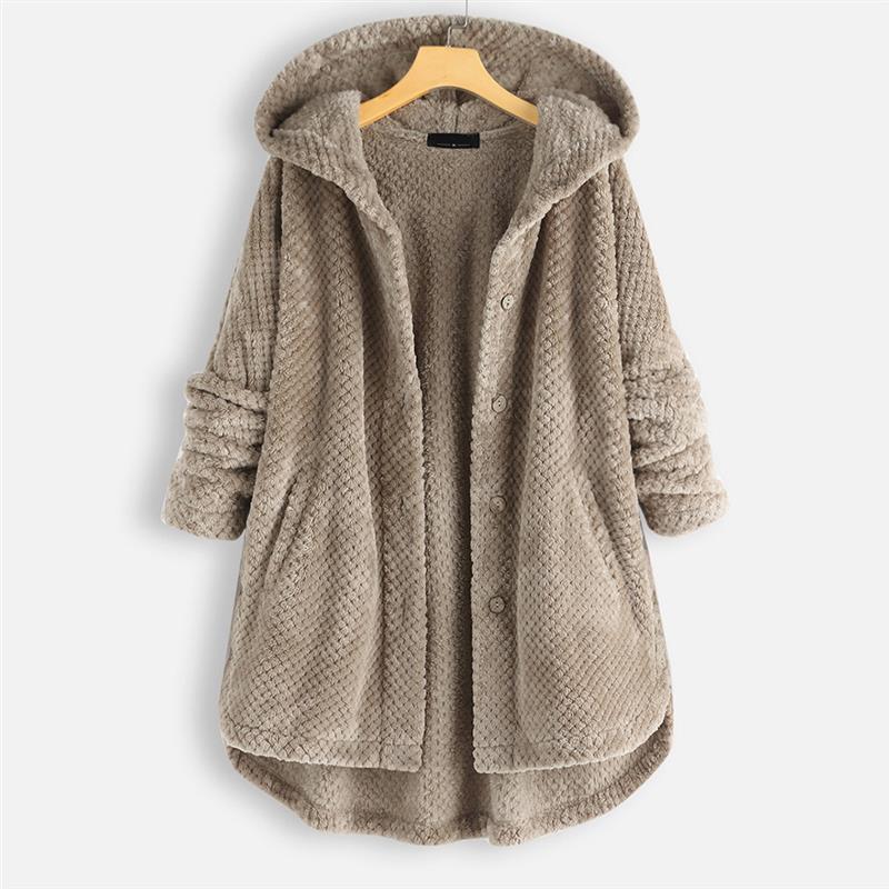 Women's Lightweight Hooded Jacket for Autumn in Khaki