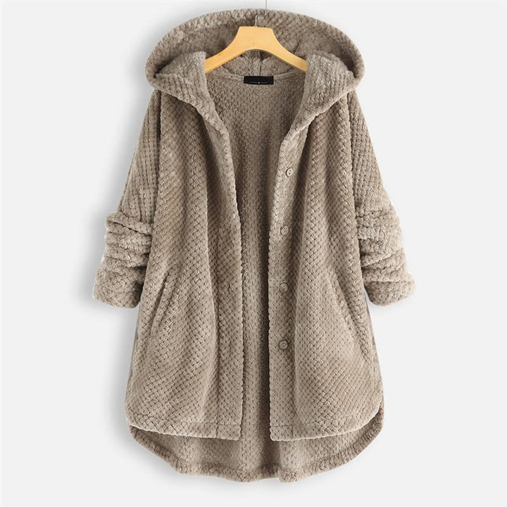 Women's Lightweight Hooded Jacket for Autumn in Khaki