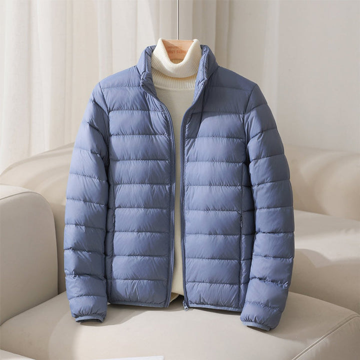 Women's Lightweight Puffer Jacket for Everyday Wear in Blue