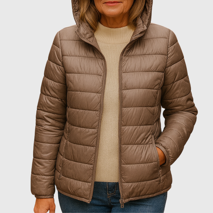 Women's Lightweight Quilted Puffer Jacket for Fall