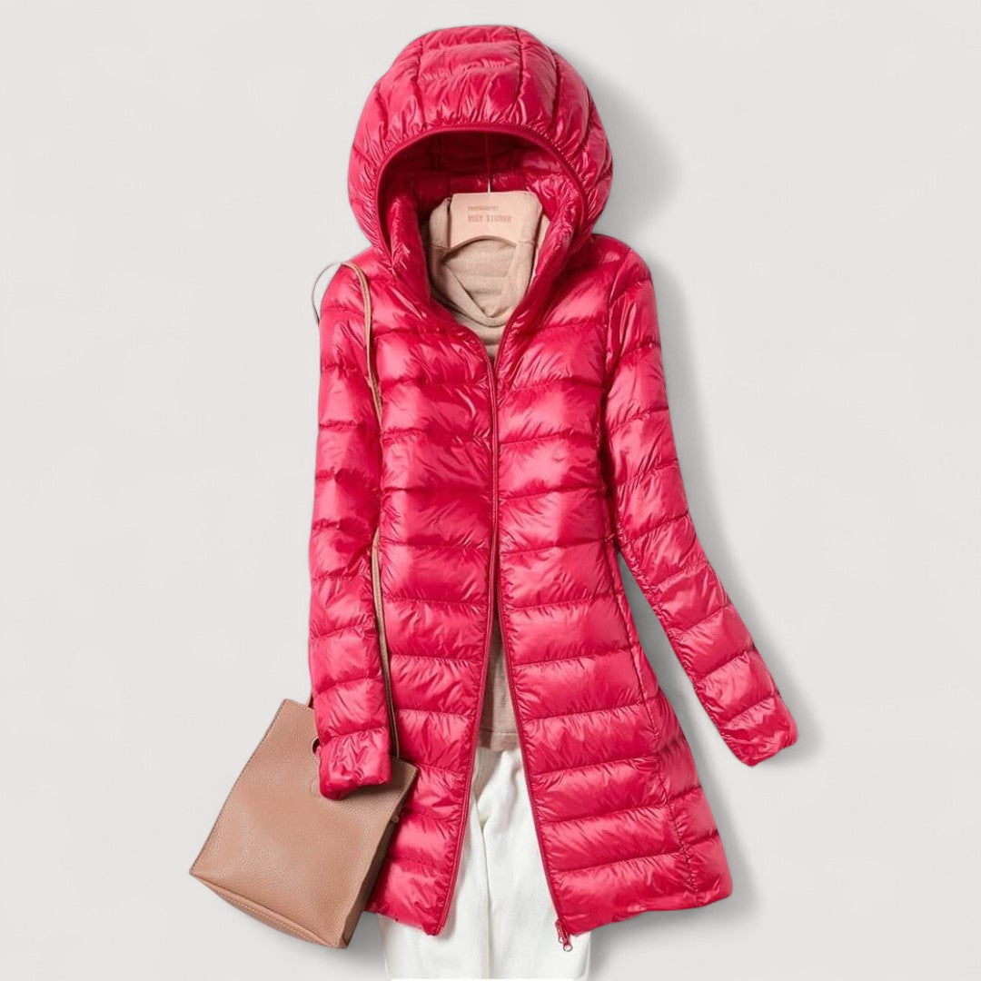Women's Lightweight Tailored Jacket for Autumn in Burgunder