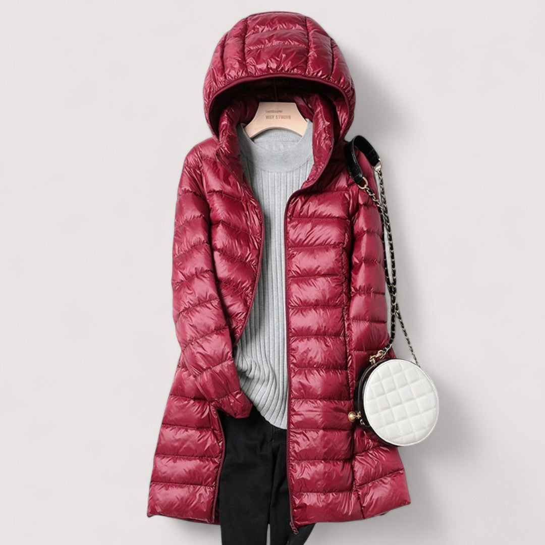 Women's Lightweight Tailored Jacket for Autumn in Red