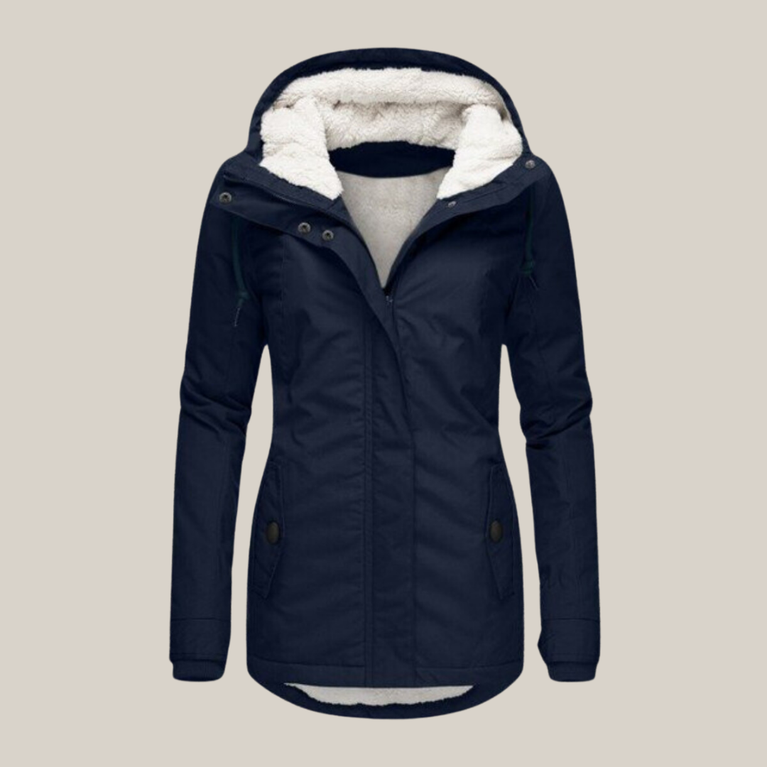 Women's Lightweight Warm Fall Jacket in Blue