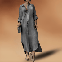 Naomi | Women's Linen Fall Dress for Homecoming and Weddings