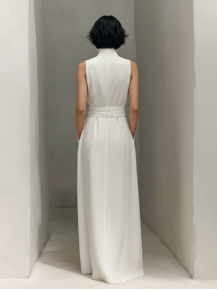 Women's Linen Fall Wedding Guest Dress (2)