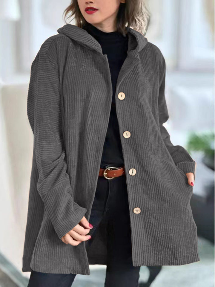 Women's Long Cardigan for Effortless Layering in Grey