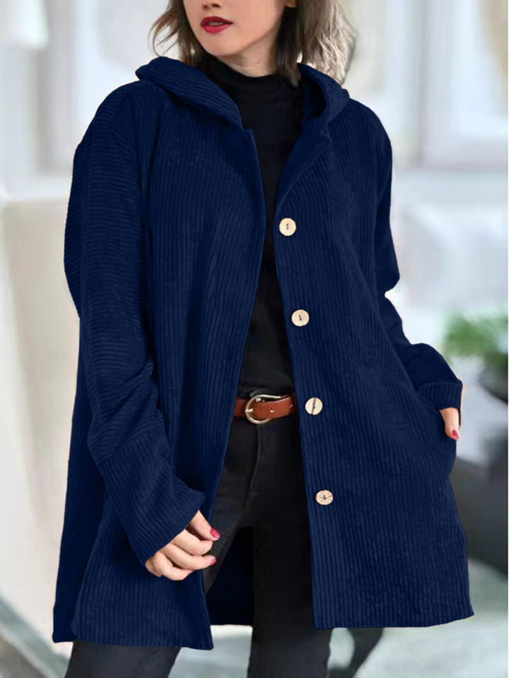 Women's Long Cardigan for Effortless Layering in Navy