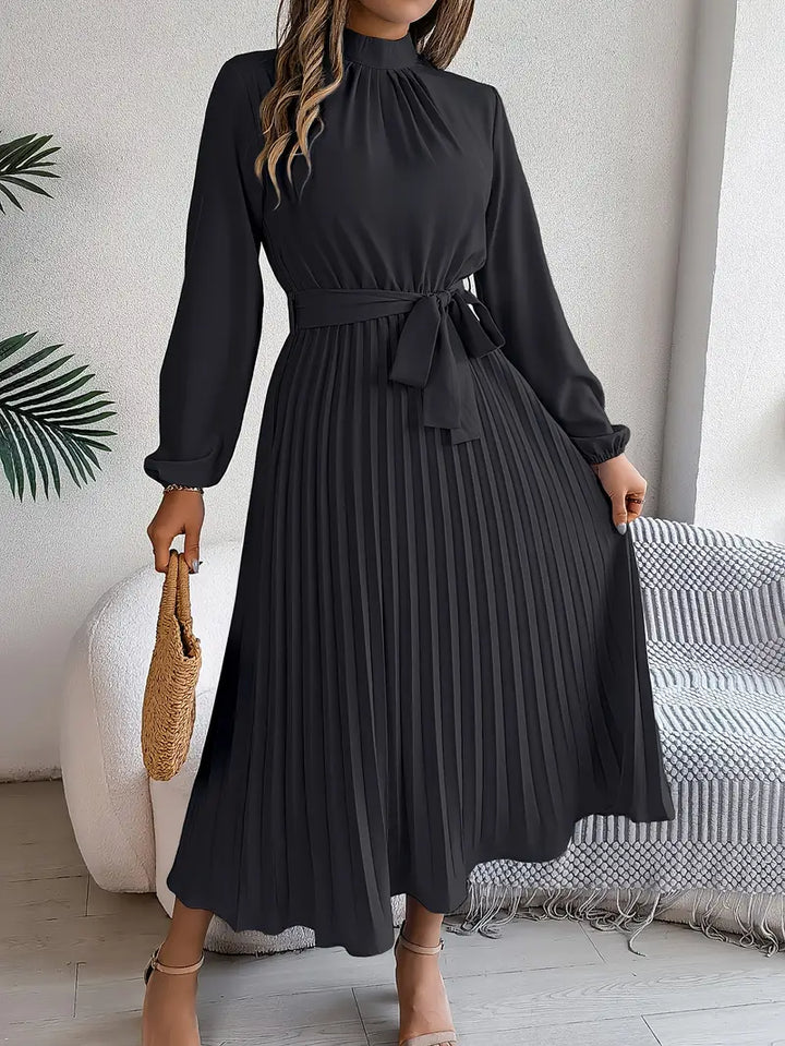 Women's Long Evening Dress for Holiday Celebrations in Black