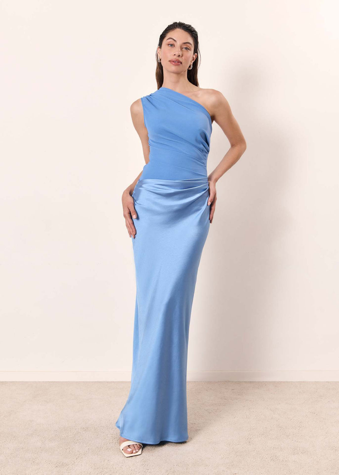 Women's Long Evening Dress for Holidays in Sky Blue