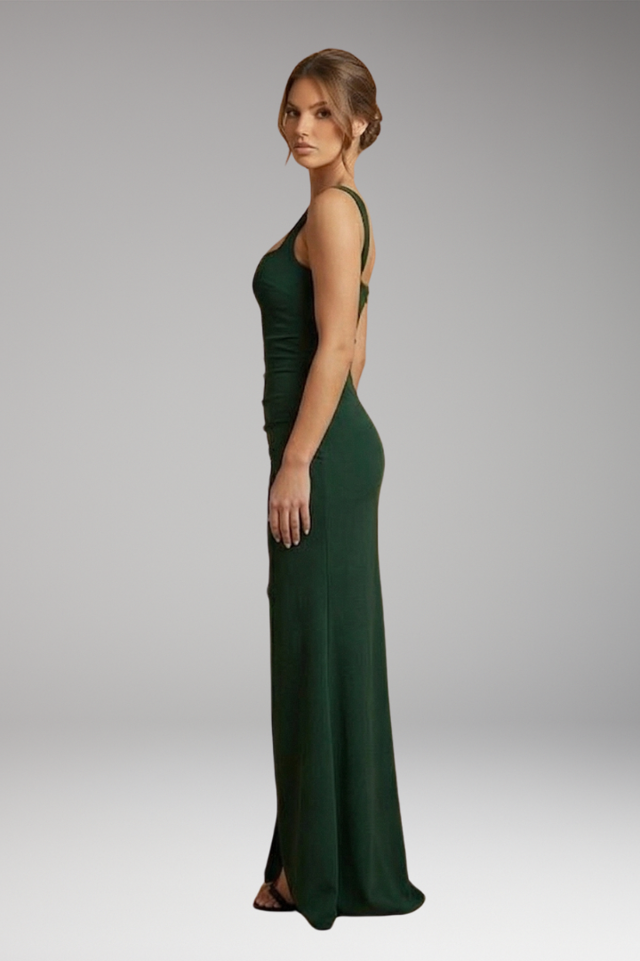 Women's Long Evening Dress with Open Back (4)