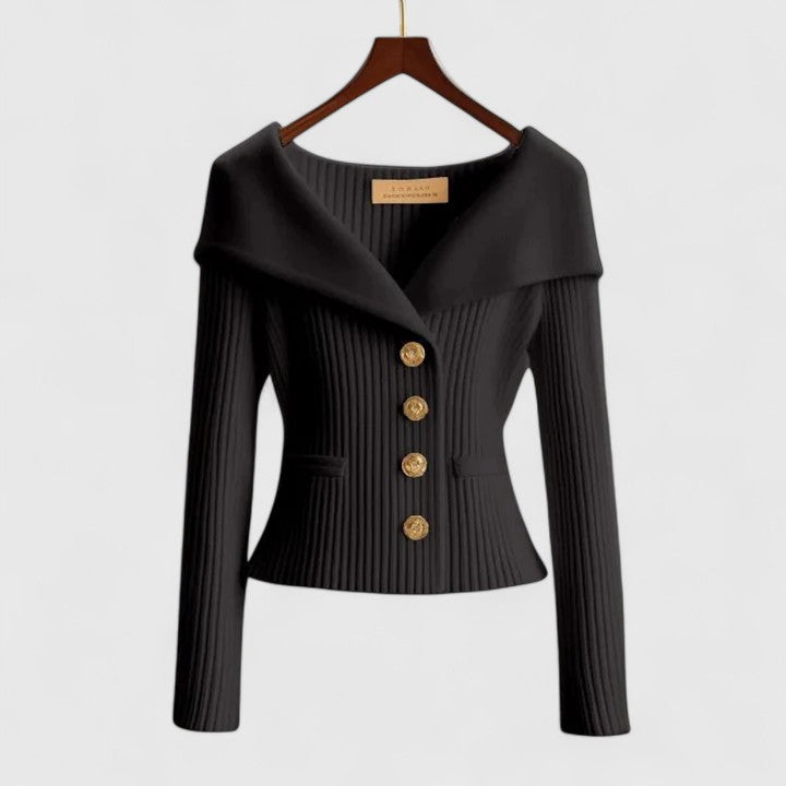 Women's Long Knit Cardigan for Everyday Elegance in Black
