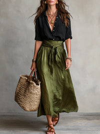 Emily | Women's Long Sleeve Midi Dress Ensemble