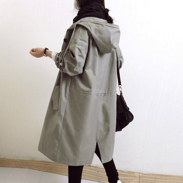 Women's Long Trenchcoat for Every Season in Grey 1