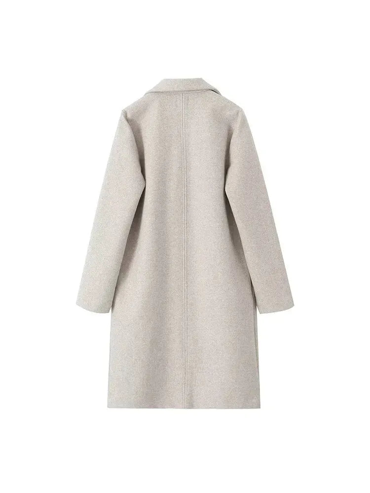 Women's Long Wool Coat for Fall (11)
