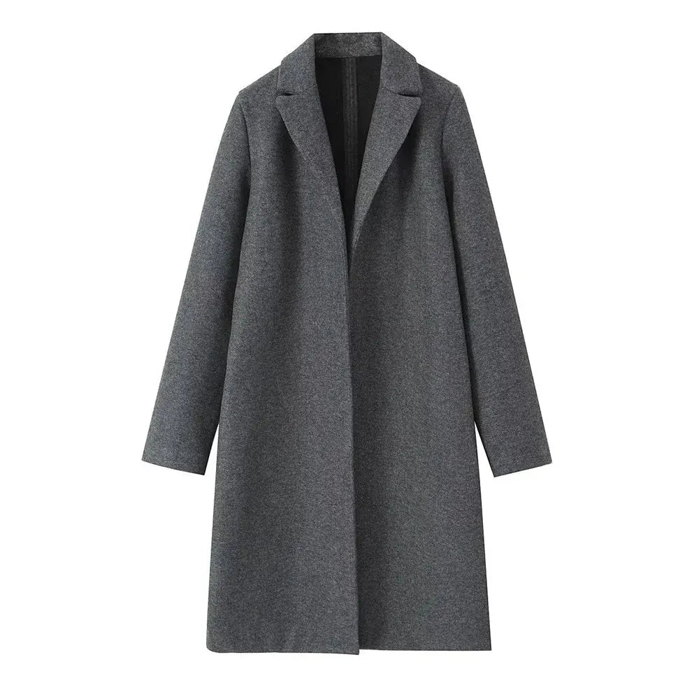 Women's Long Wool Coat for Fall (6)