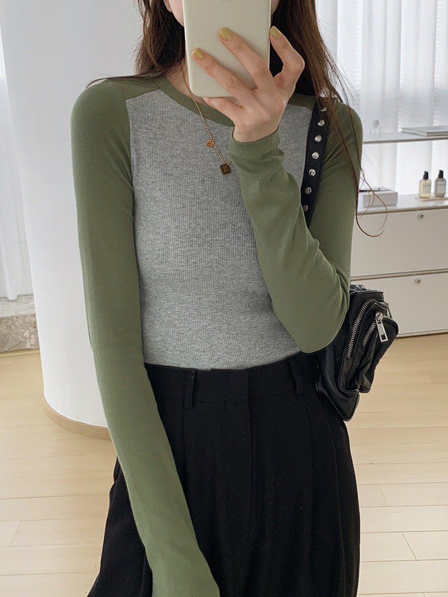 Women's Mini Knitted Dress for Fall in Ozeangrün