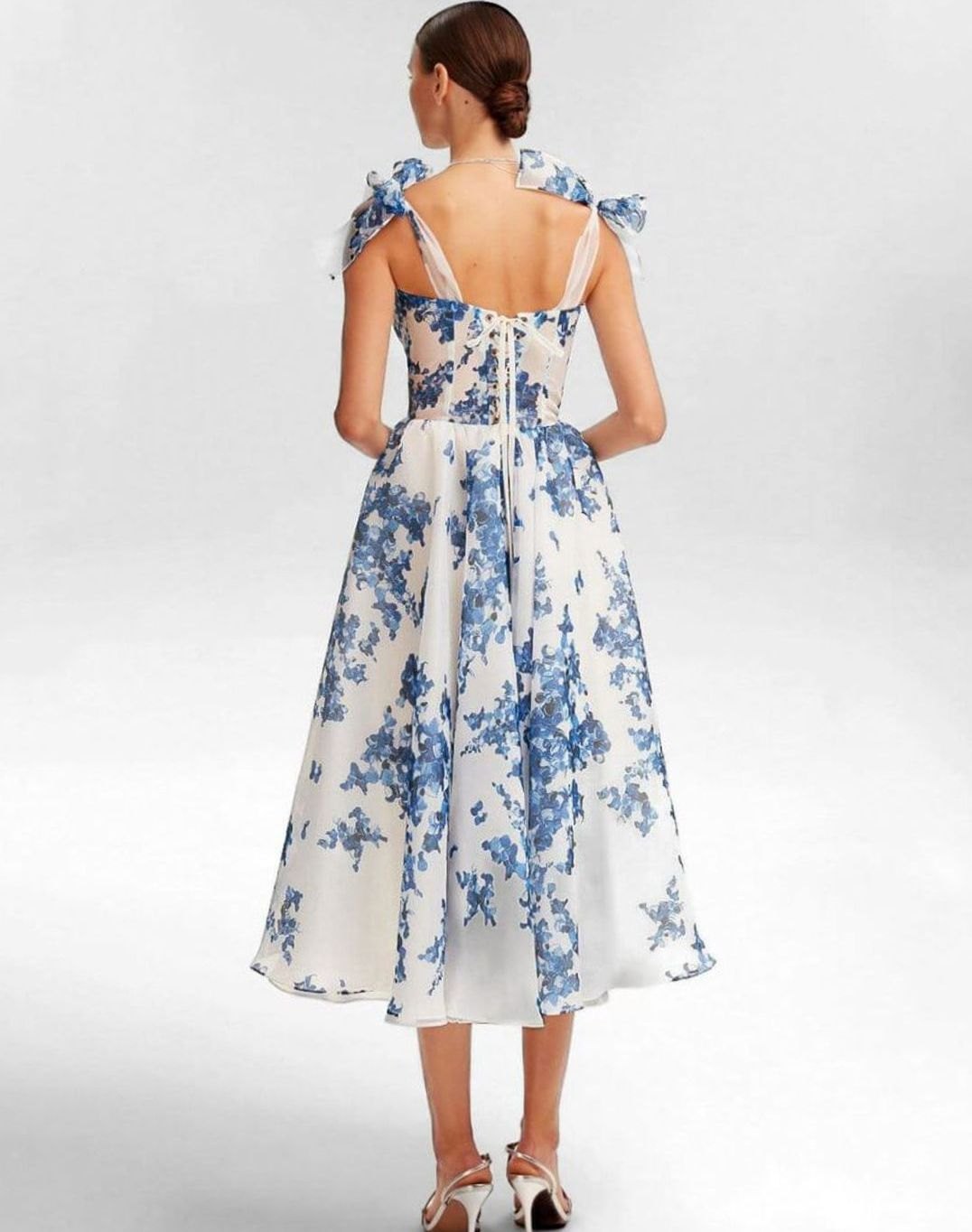 Women's Off-Shoulder Corset Fall Wedding Guest Dress (3)