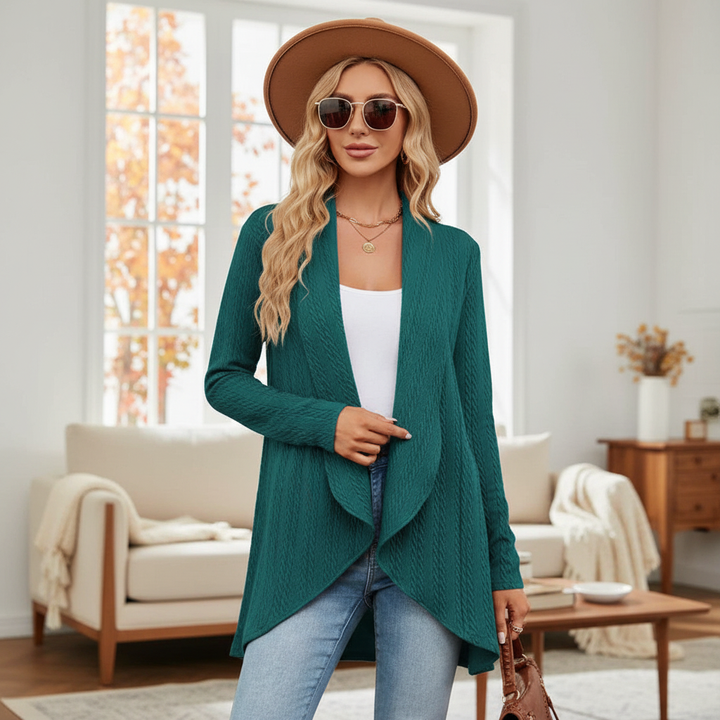 Women's Open-Front Knit Cardigan for Casual Layering
