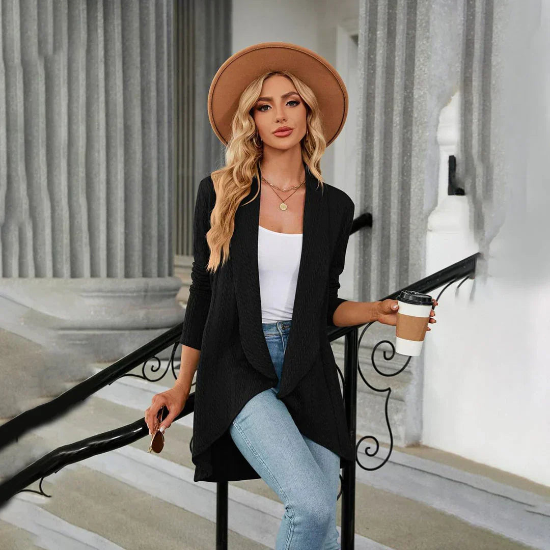 Women's Open-Front Knit Cardigan for Casual Layering (10)