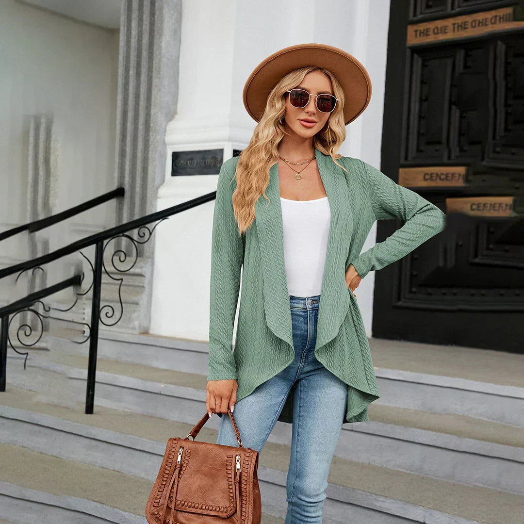 Women's Open-Front Knit Cardigan for Casual Layering (14)