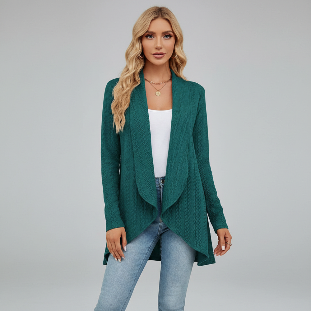 Women's Open-Front Knit Cardigan for Casual Layering (2)
