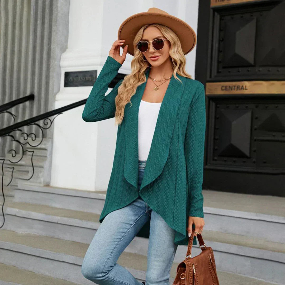 Women's Open-Front Knit Cardigan for Casual Layering (4)