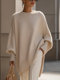 Scarlett | Women's Oversized Black Wool Sweater for Fall