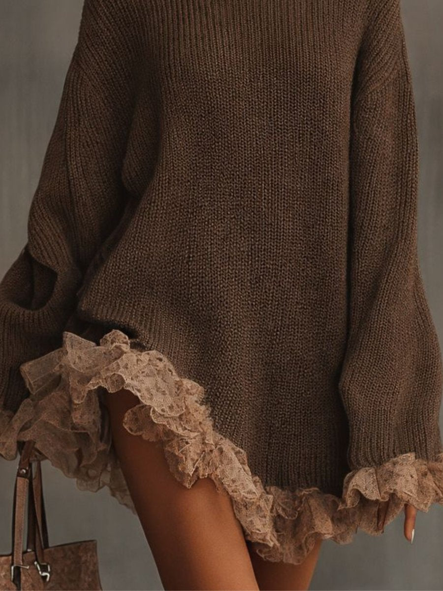 Women's Oversized Knitted Dress for Fall Cocktails (2)