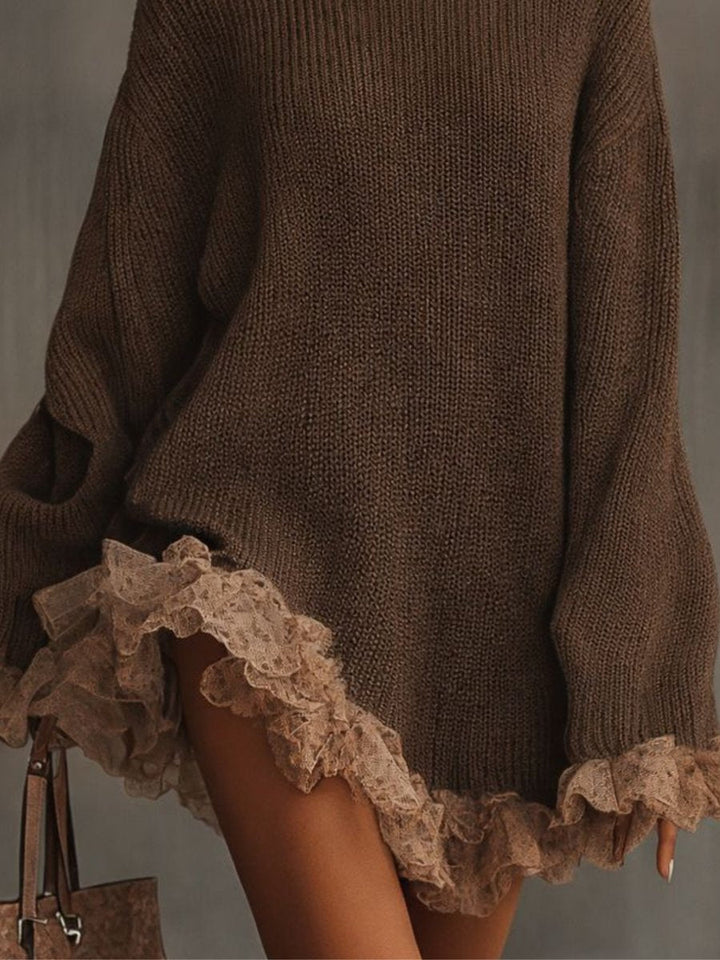 Women's Oversized Knitted Dress for Fall Cocktails (2)