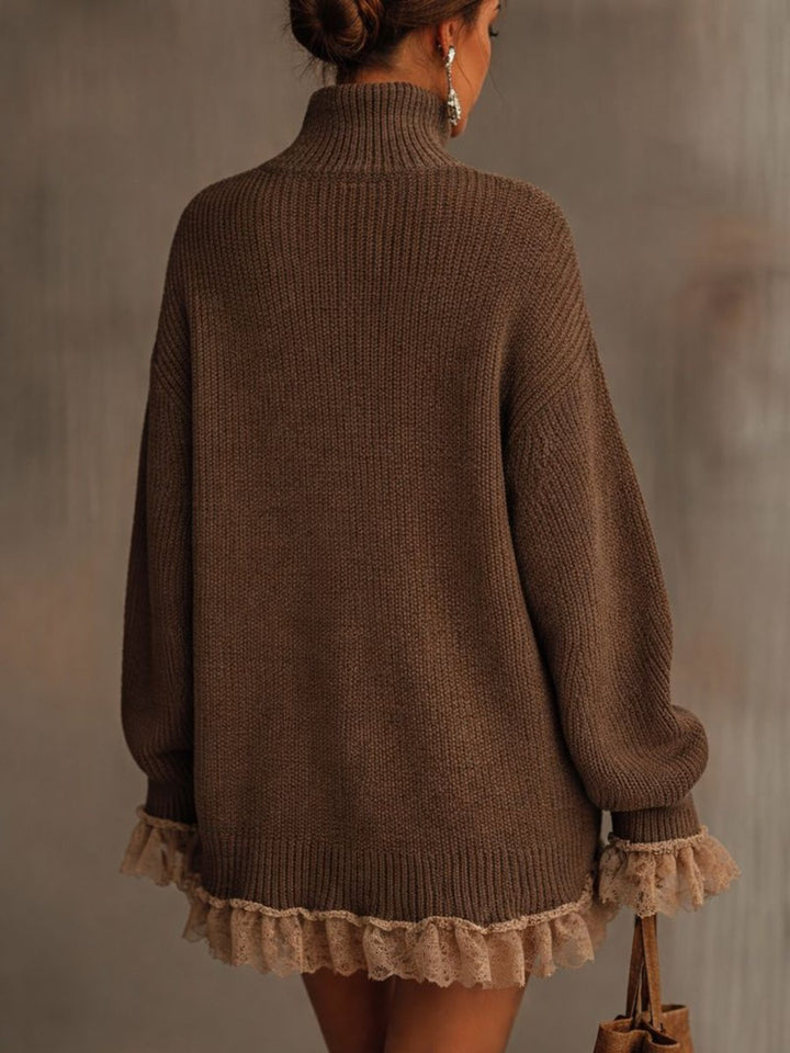 Women's Oversized Knitted Dress for Fall Cocktails (3)