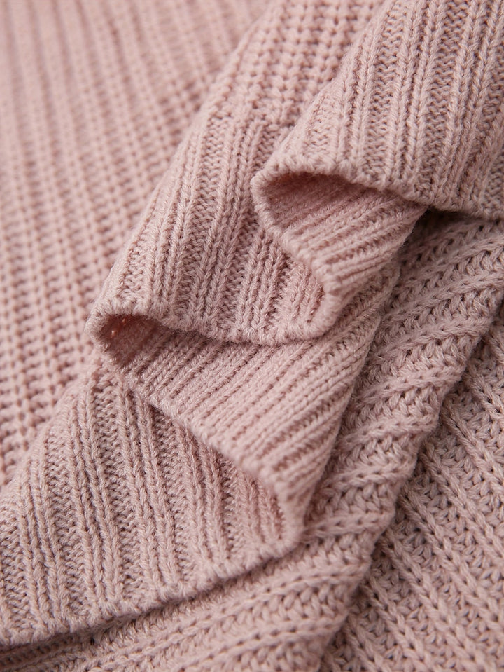 Women's Oversized Ribbed Sweater Dress (10)