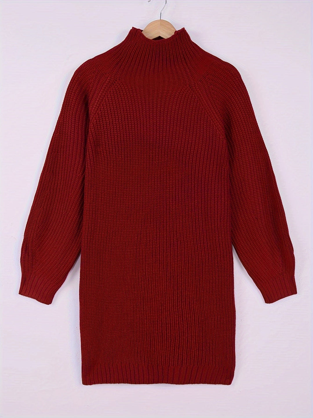 Women's Oversized Ribbed Sweater Dress (15)