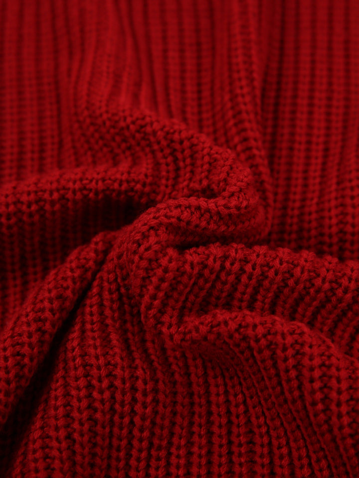 Women's Oversized Ribbed Sweater Dress (16)