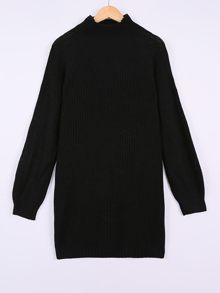 Women's Oversized Ribbed Sweater Dress (3)