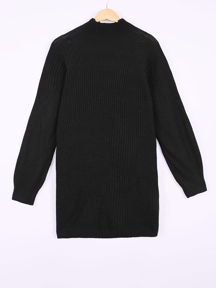 Women's Oversized Ribbed Sweater Dress (4)