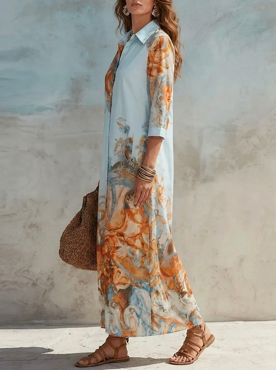 Women's Paisley Maxi Dress for Fall Weddings (3)