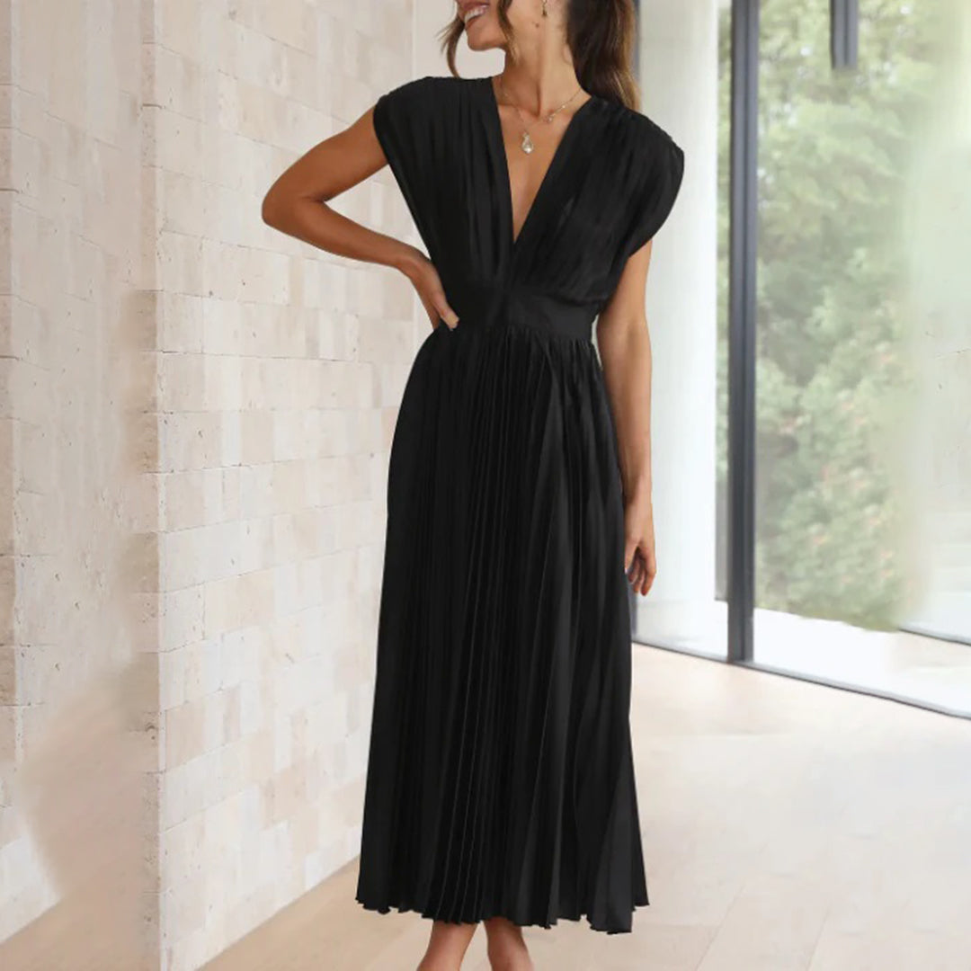 Women's Party Dress for Wedding Guests in Black 3