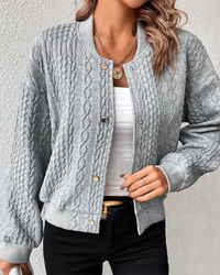 Layla | Women's Patterned Cardigan in Breathable Knit