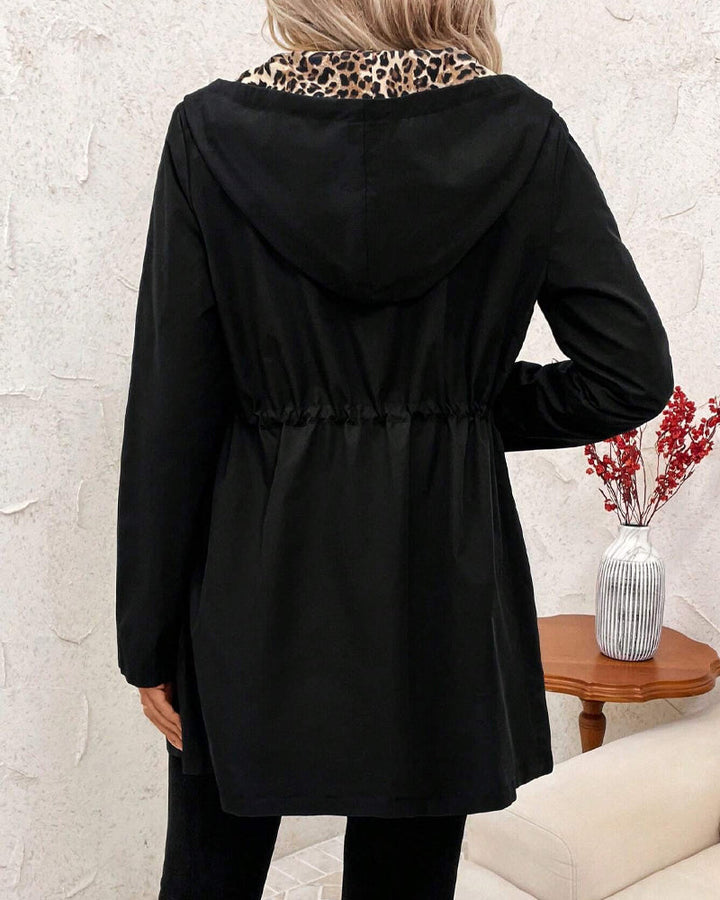 Women's Patterned Reversible Polyester Fall Coat (12)