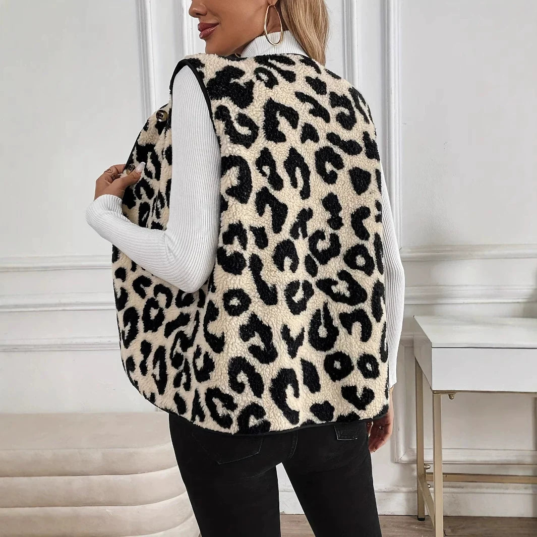 Women's Patterned Sleeveless Knit Cardigan (3)