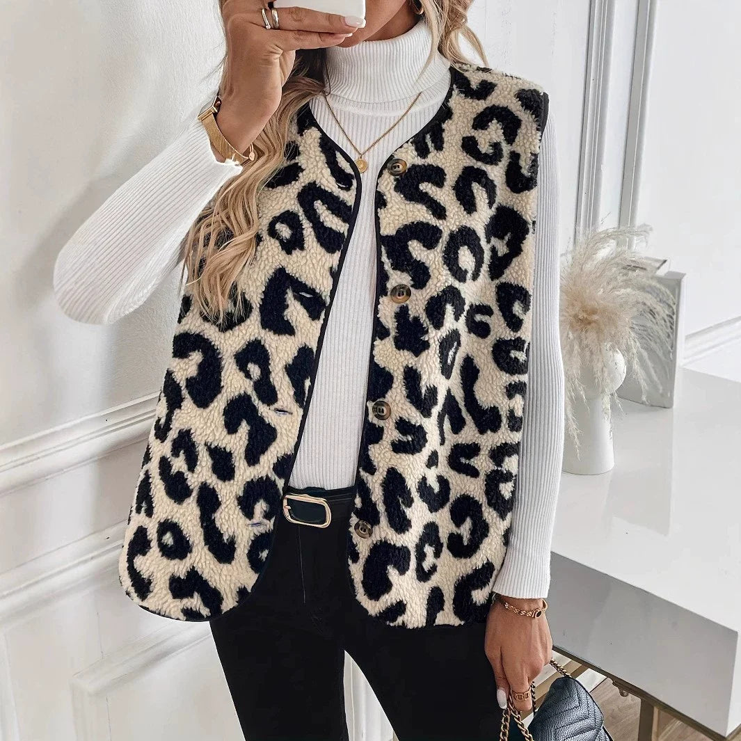 Women's Patterned Sleeveless Knit Cardigan (4)