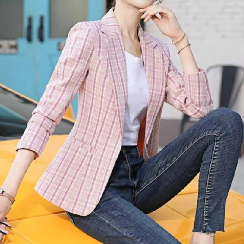 Women's Professional Tailored Single-Button Jacket
