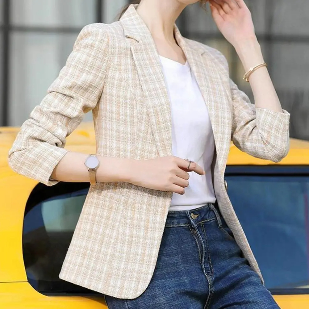 Women's Professional Tailored Single-Button Jacket (2)