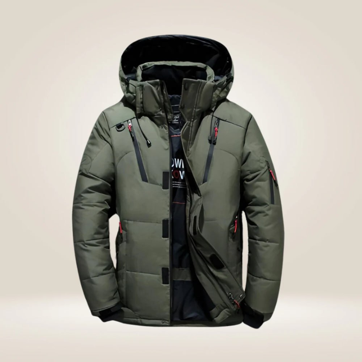 Women's Puffer Jacket for Fall Adventures in Green