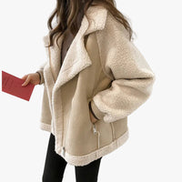 Lucy | Women's Puffer Jacket with Shearling Pile Collar