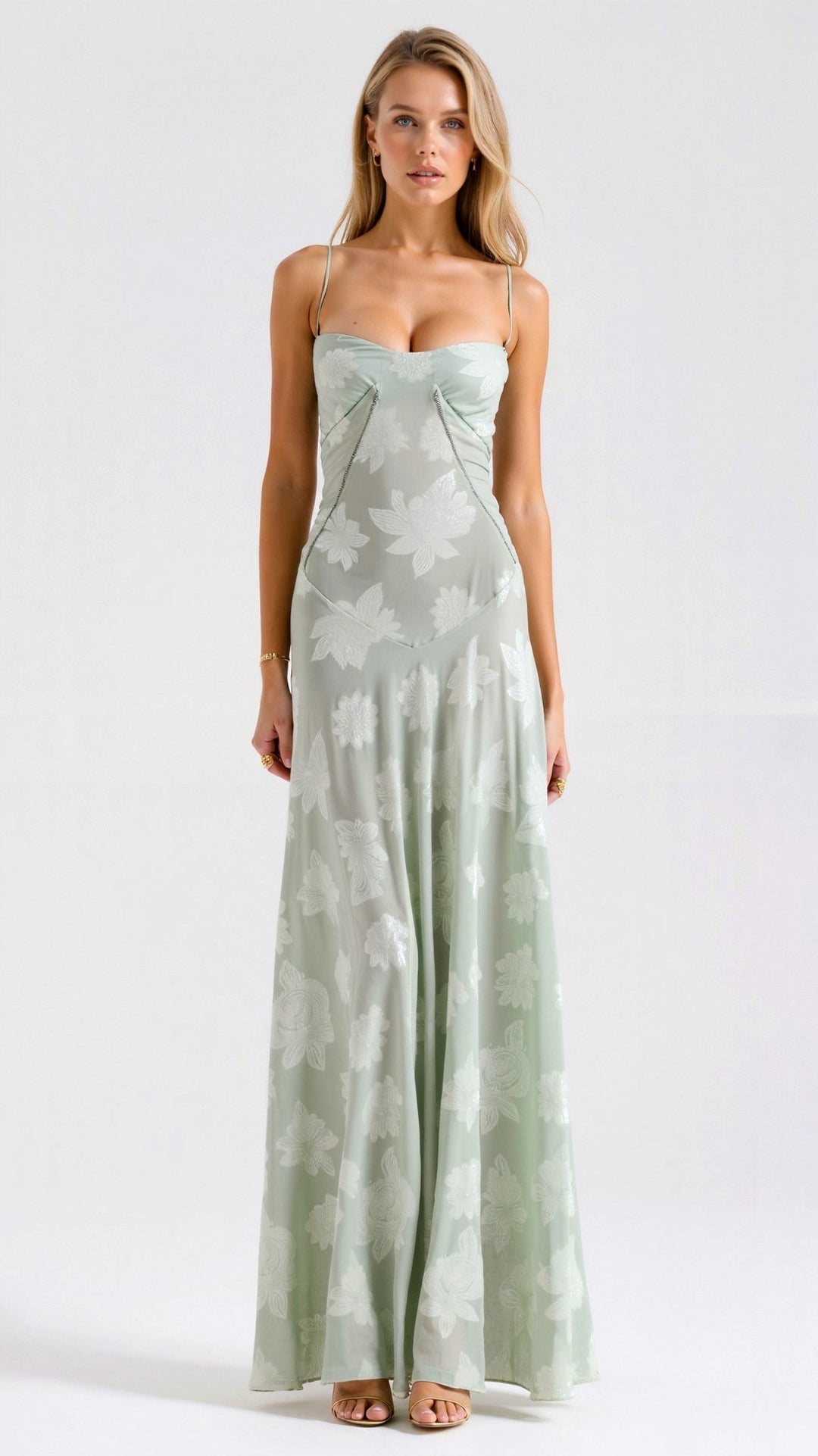 Women's Refined Fall Wedding Guest Dress in Mint Green