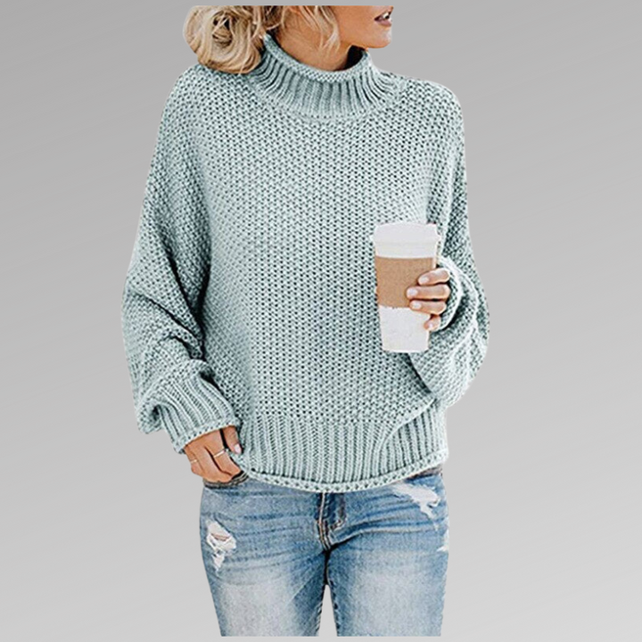 Women's Refined Knit Pullover in Blue