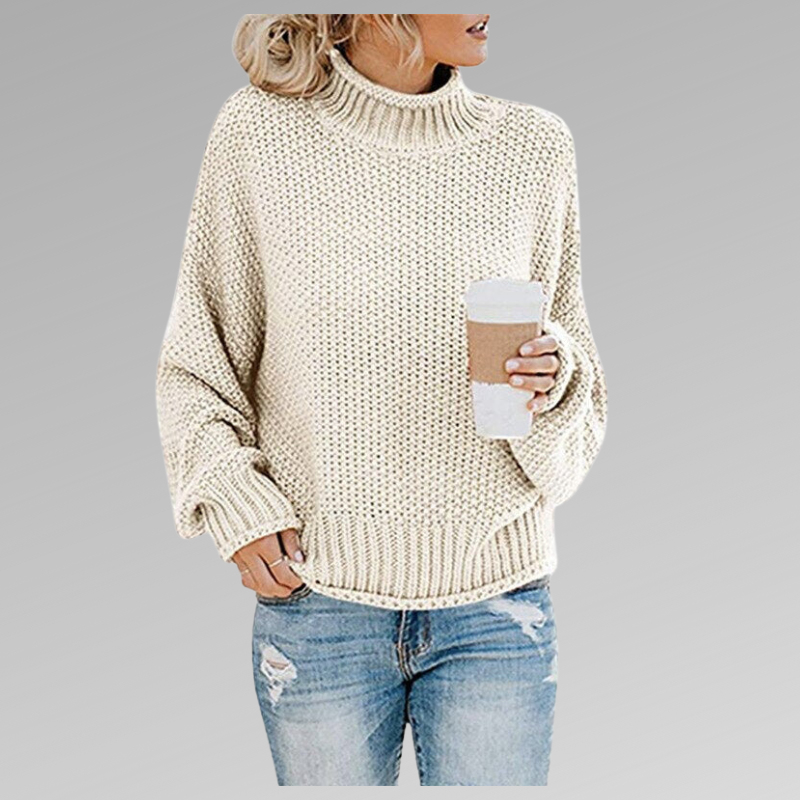 Women's Refined Knit Pullover in White