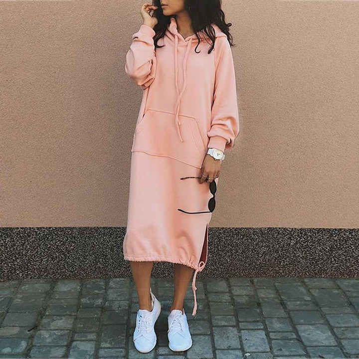 Women's Relaxed Oversized Sweater Dress for Fall (4)